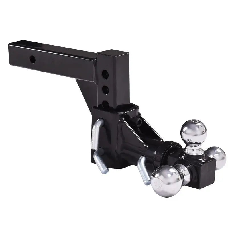 Triple-Ball Swivel Drop Hitch Mount for 2-Inch Receiver Trailers
