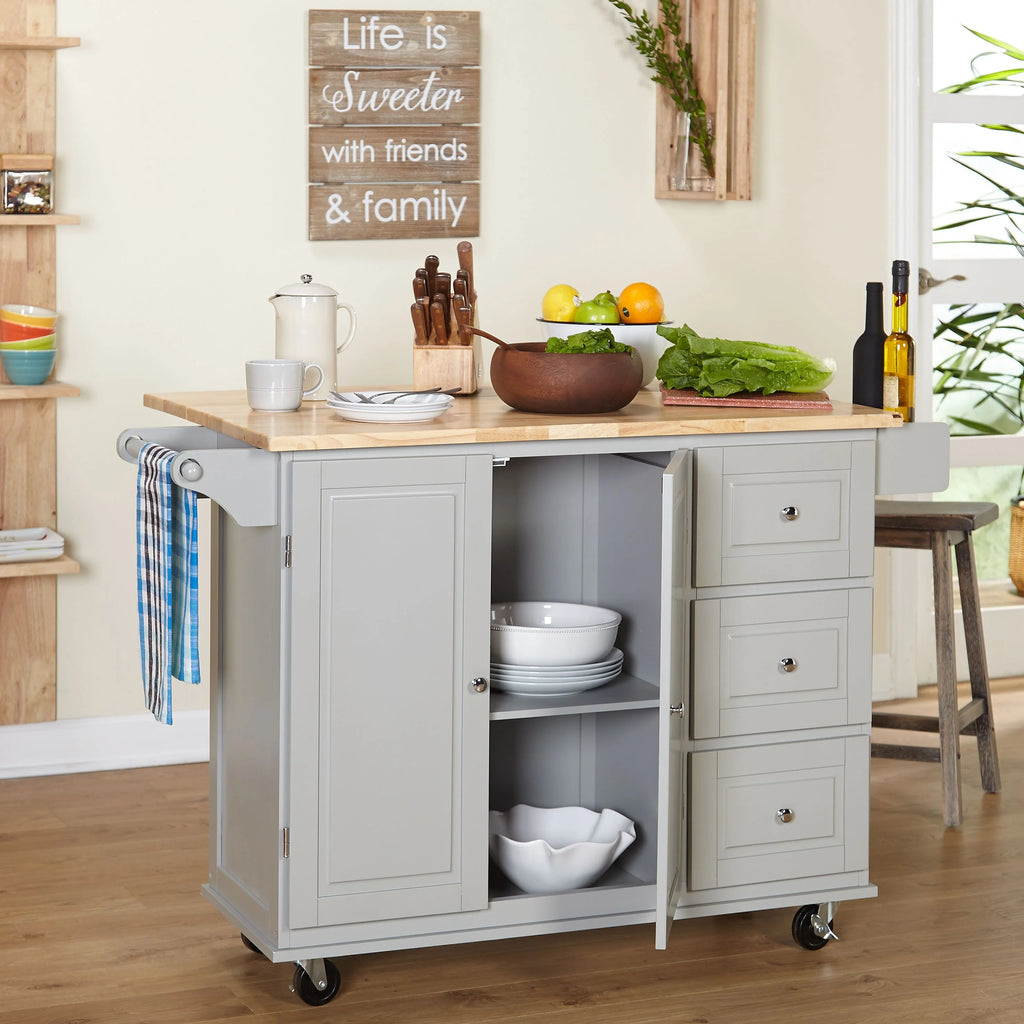 Thatcher Kitchen Cart, Grey