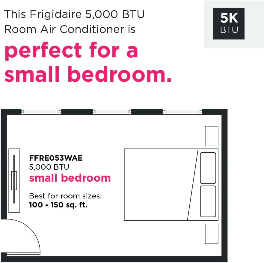 Frigidaire FFRE053WAE 5 .000 BTU Window-Mounted Room Air Conditioner