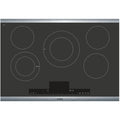 Bosch - Benchmark Series 30" Built-In Electric Cooktop with 5 elements and Stainless Steel Frame - Black with Stainless Steel Trim