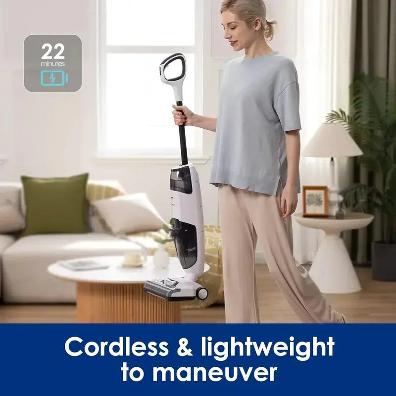 Cordless Wet/Dry Vacuum & Mop  All-in-One Hard Floor Cleaner for Effortless Maintenance