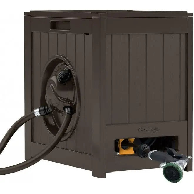 Suncast Aquawinder 125-Foot Water-Powered Auto Hose Reel in Java Finish (2-Pack)