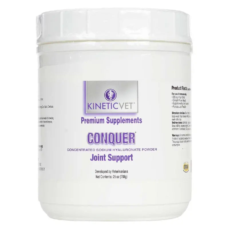 Conquer Joint Maintenance Powder for Horses, 25 oz  Veterinarian-Developed Hyaluronic Acid Supplement