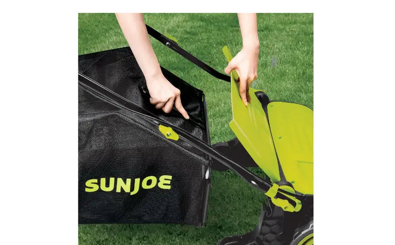 Sun Joe AJ805E Electric Lawn Dethatcher – 15-Inch, 13-Amp with Collection Bag