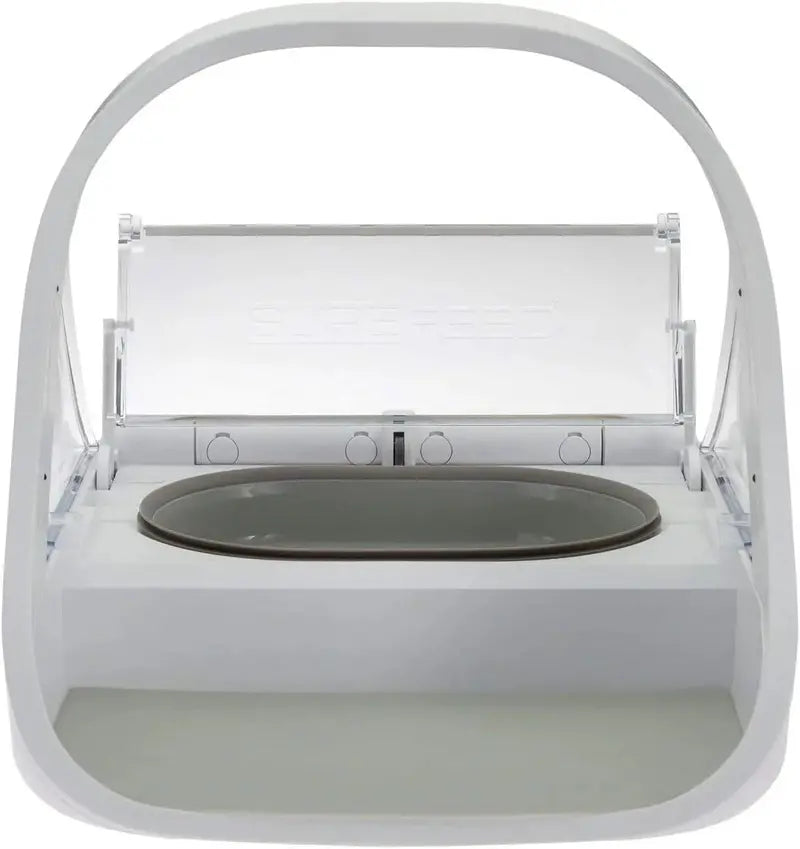 SureFeed Microchip-Activated Pet Feeder – Dual-Chamber Design for Wet and Dry Food, Lightweight Build, Includes Absorbent Pet Towel