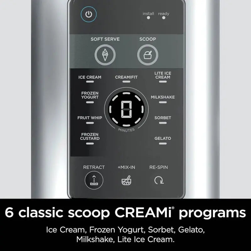 Swirl by CREAMi Ice Cream Maker – 13-Program Frozen Dessert Machine (Sorbet, Soft Serve, Yogurt), Includes Two 16oz Pints (NC701)