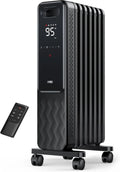 Dreo Oil-Filled Radiator Heater | 1500W Quiet Indoor Electric Heater with Remote, Child Lock, 4 Heat Modes, 24-Hour Timer, Digital Thermostat & Dual Safety Protection