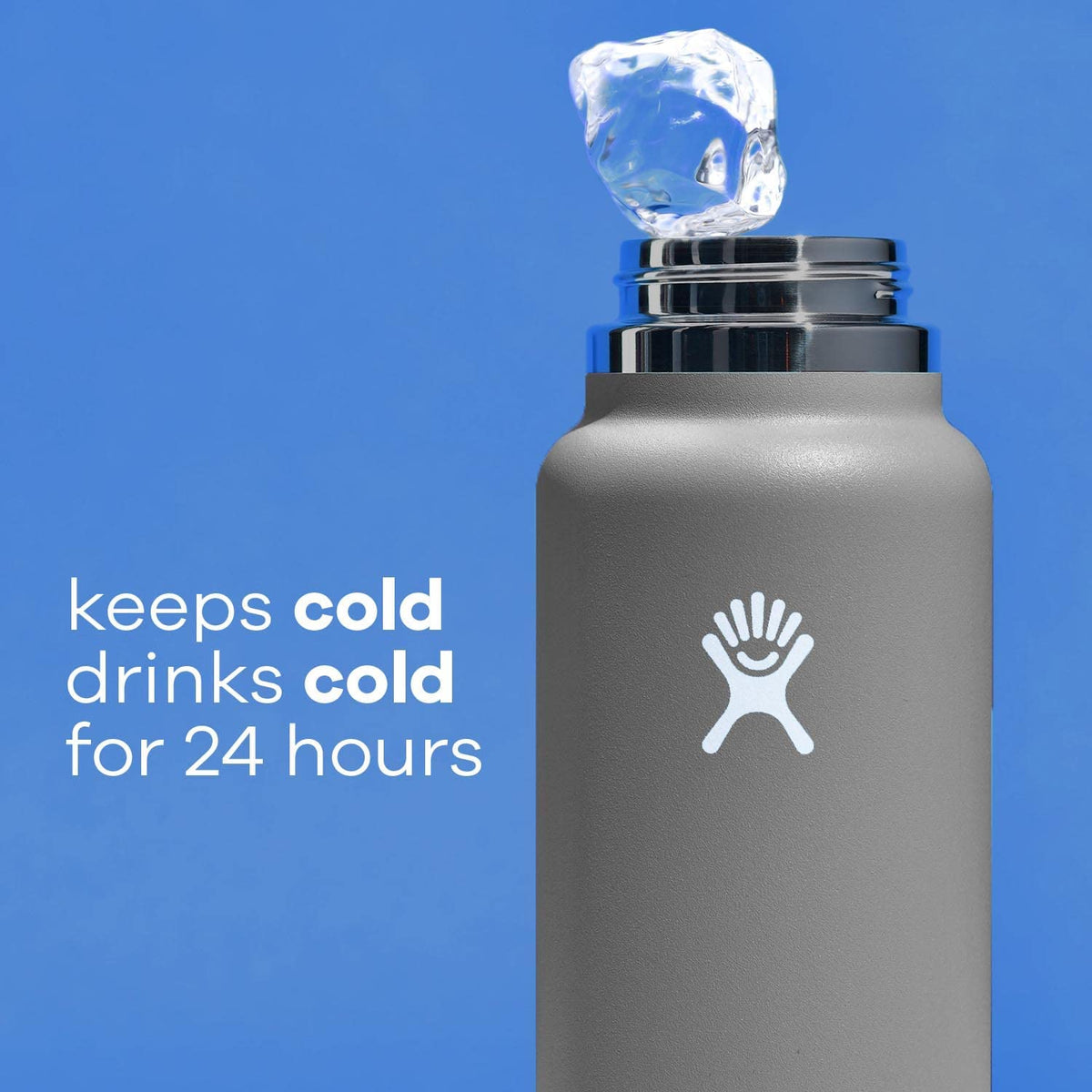 Hydro Flask 40oz Wide Mouth Bottle (White)