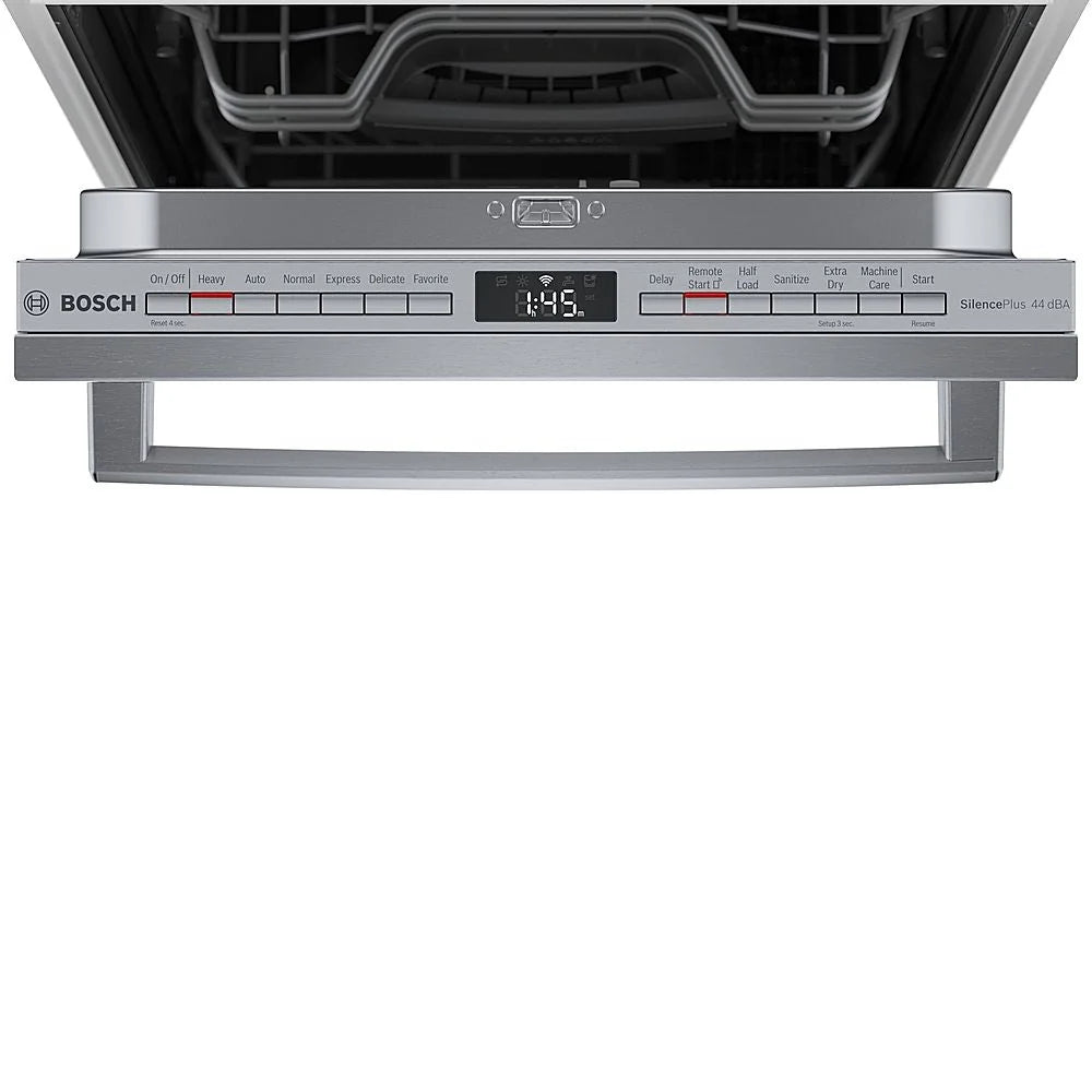 Bosch - 800 Series 18" Top Control Smart Built-In Dishwasher with 3rd Rack and 44 dBA - Silver