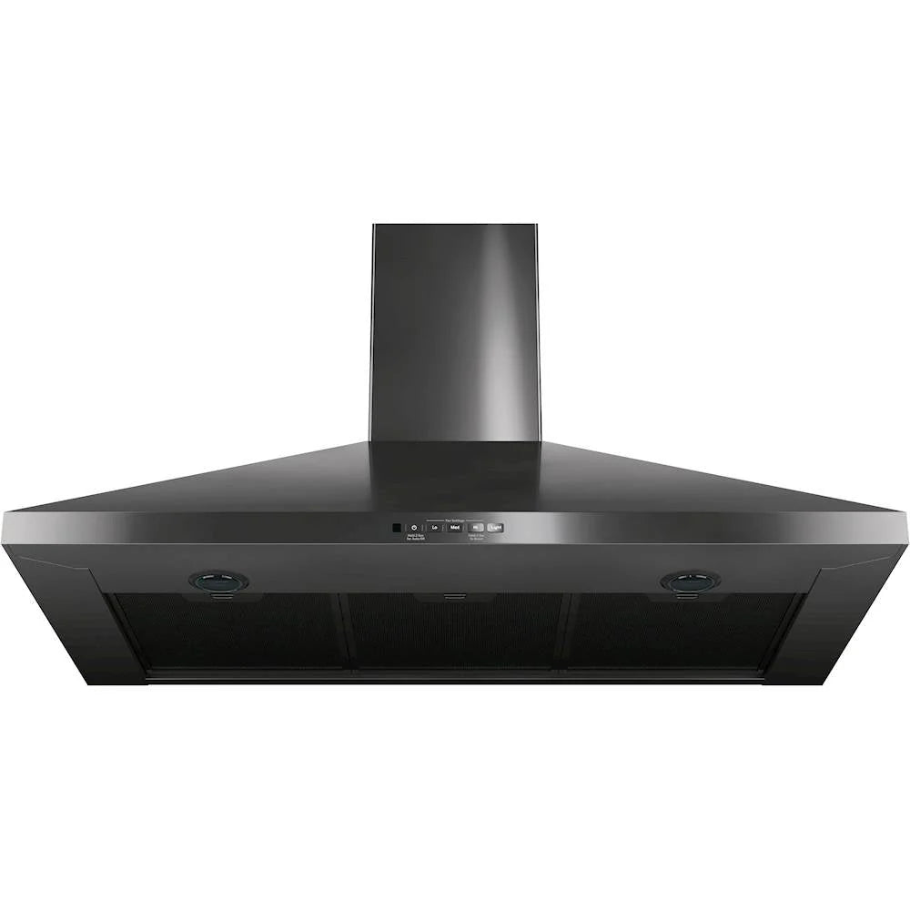 GE - 36" Convertible Range Hood - Black stainless steel