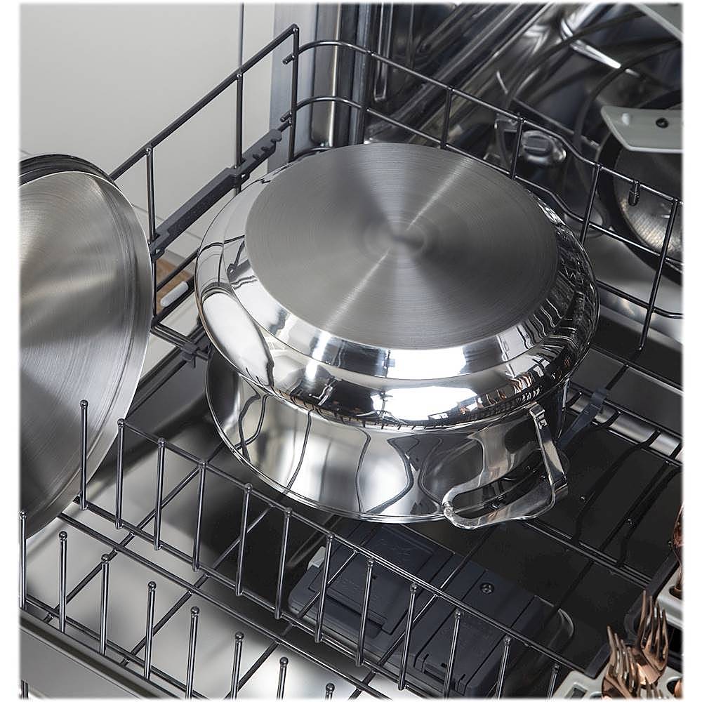 Café - 24" Top Control Tall Tub Built-In Dishwasher with Stainless Steel Tub - Stainless steel