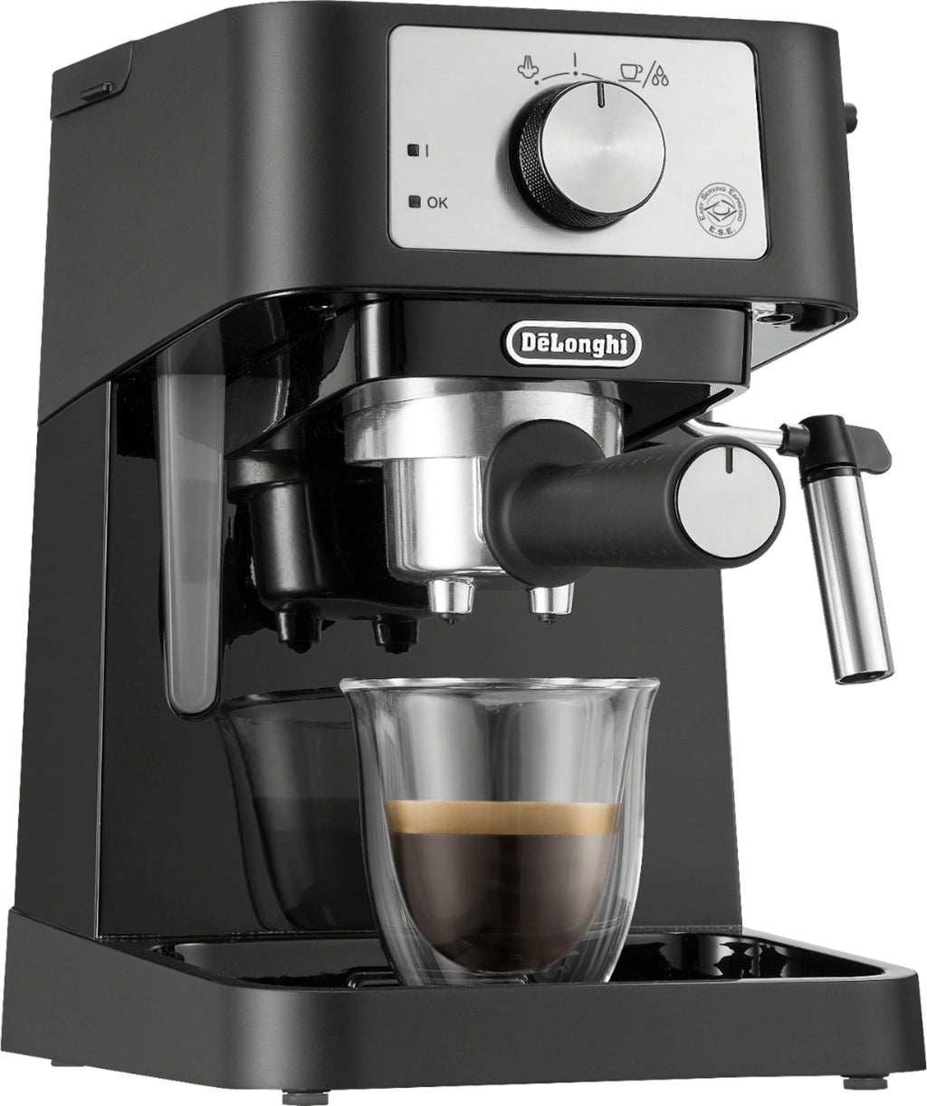 De'Longhi - Stilosa 15 Bar Pump Espresso Machine EC260BK - Black and Stainless