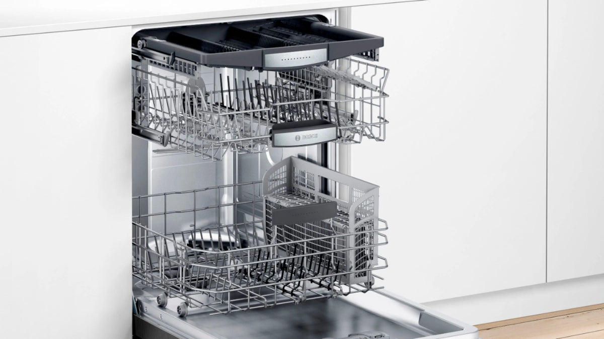 Bosch - 800 Series 24" Top Control Built-In Dishwasher with CrystalDry, Stainless Steel Tub, 3rd Rack, 42 dBa - Black stainless steel
