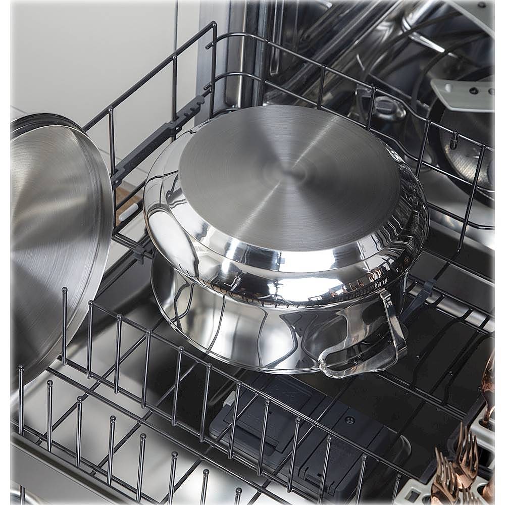Café - 24" Top Control Tall Tub Built-In Dishwasher with Stainless Steel Tub - Matte white