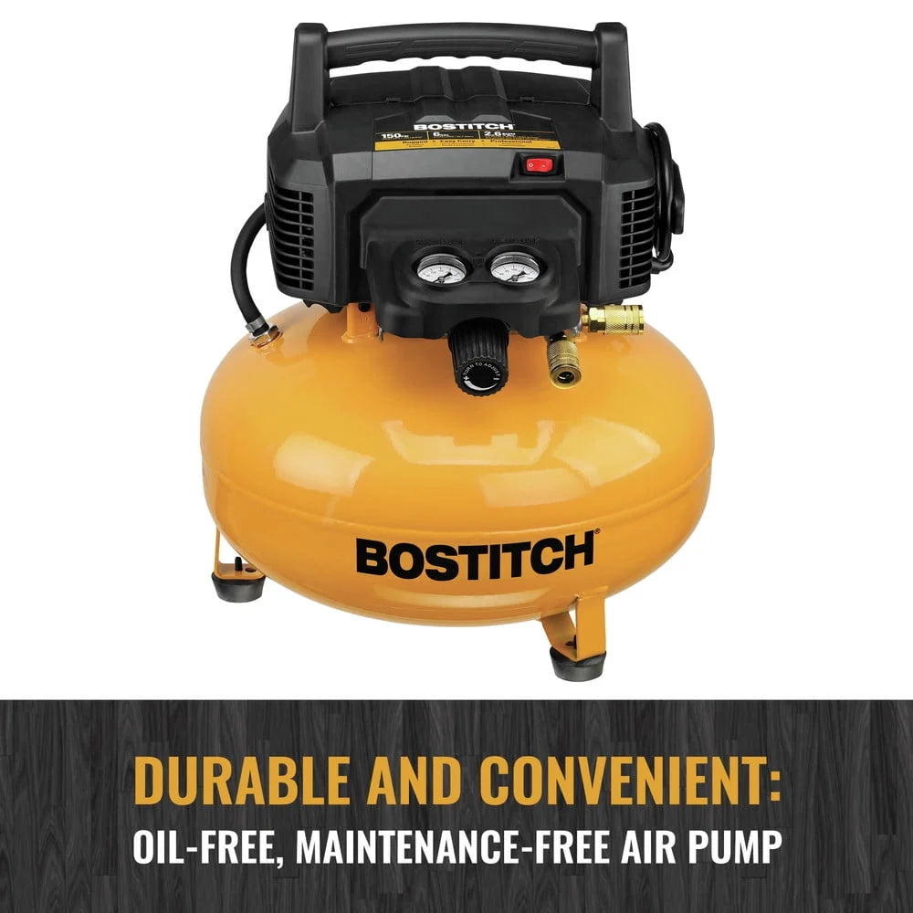 BOSTITCH BTFP02012 6-Gallon Pancake Compressor