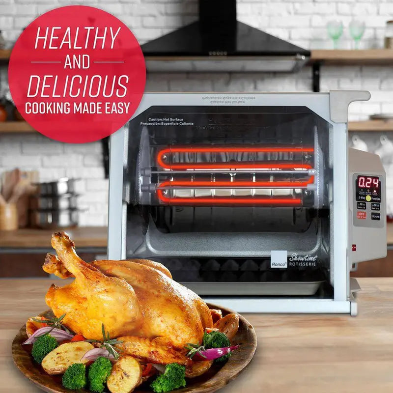 Digital Platinum Showtime Countertop Rotisserie Oven  ST5000PLAT Model with Precise Temperature Control and Multi-Function Cooking