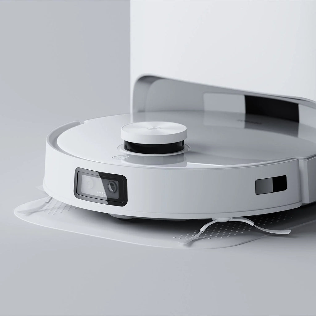 ECOVACS Robotics - DEEBOT T10+ Wi-Fi Connected Robot Vacuum & Mop with Auto Empty, Laser Mapping and AI Object Recognition and Avoidance - WHITE