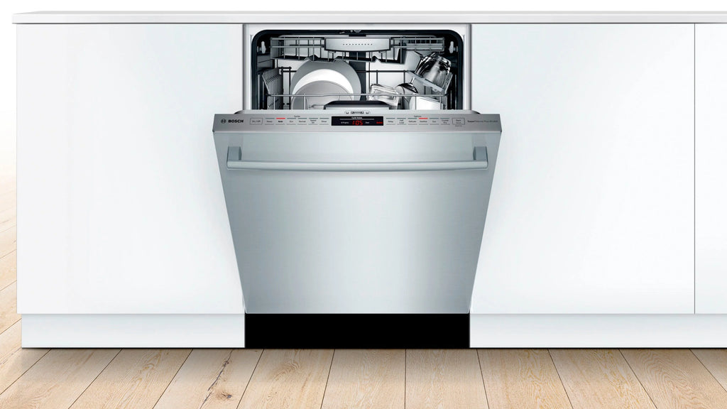 Bosch - 800 Series 24" Top Control Built-In Dishwasher with CrystalDry, Stainless Steel Tub, 3rd Rack, 40 dBa - Stainless steel