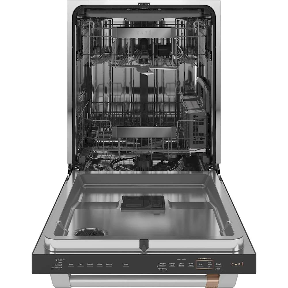 Café - Top Control Built-In Dishwasher with Stainless Steel Tub, 3rd Rack, 39dBA - Stainless steel