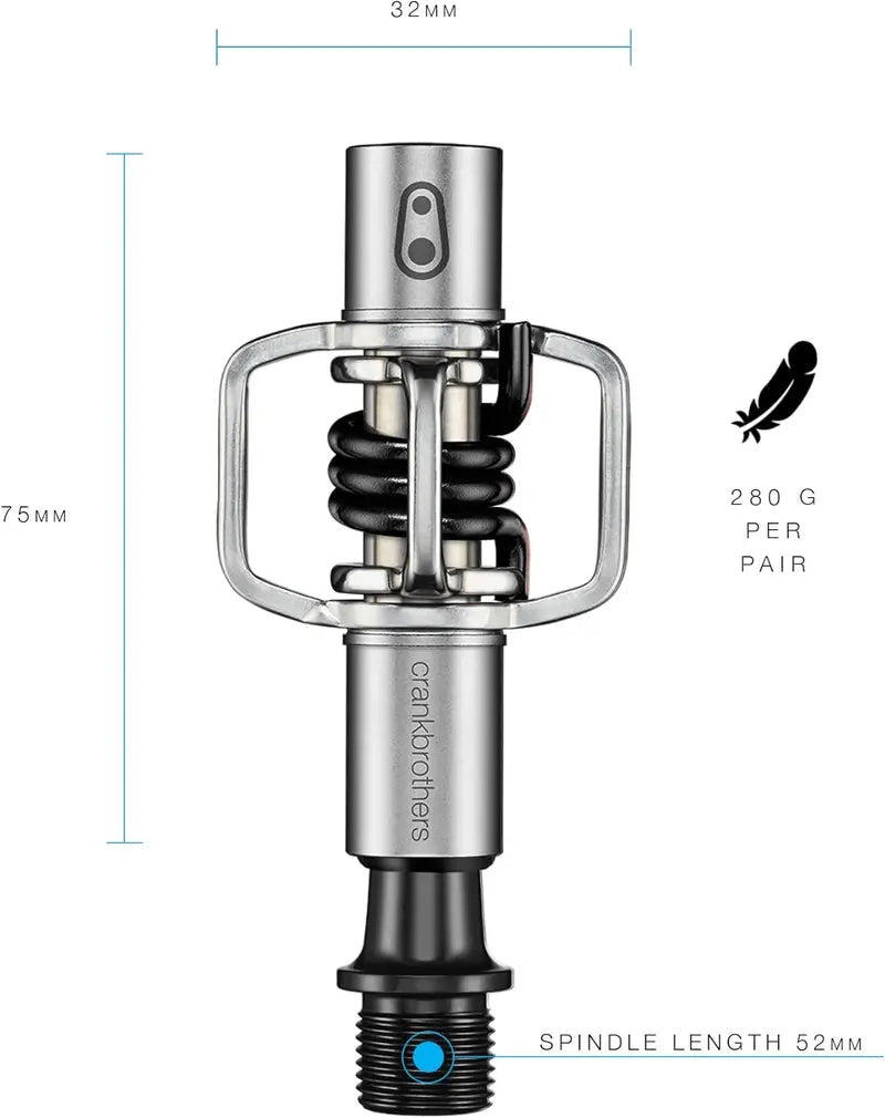 Crankbrothers Eggbeater 3 MTB Pedals  Lightweight & Durable Clipless Bike Pedals
