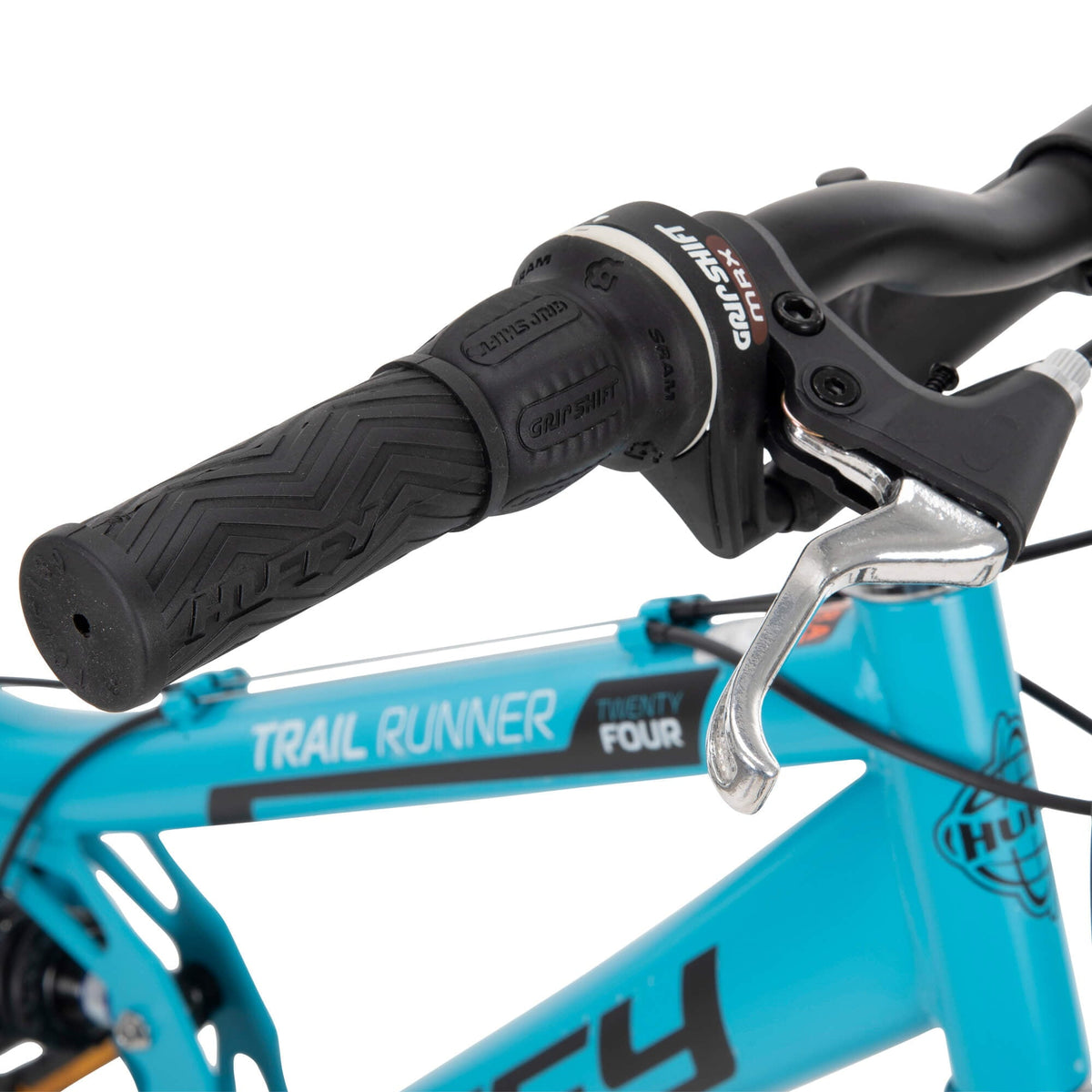 24 Trail Runner Girls Full Suspension Mountain Bikes. Teal Blue