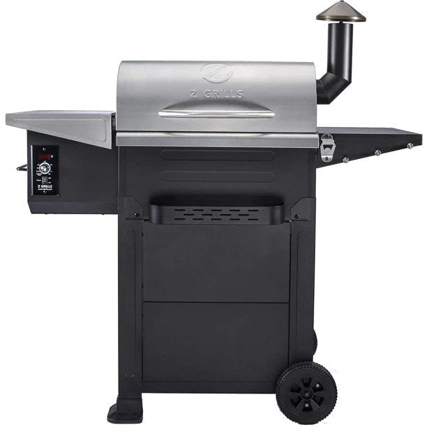 Z GRILLS ZPG-6002E 573inch Wood Pellet Grill and Smoker 6-in-1 BBQ Stainless Steel