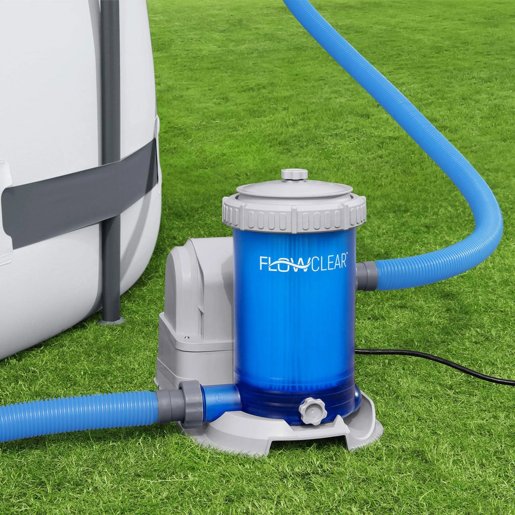 Bestway Flowclear Transparent Filter Above Ground Pool Pump 2500 GPH (Open Box)