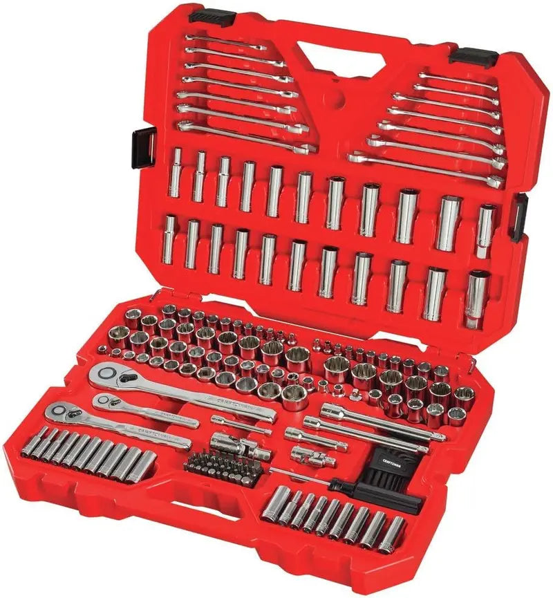 CRAFTSMAN 189-Piece Mechanics Tool Set  Includes 1/4 and 3/8 Drive Ratchets, Sockets, and Accessories (CMMT12134)