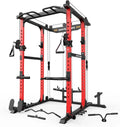 Sportsroyals Power Cage – 1600-lb Multi-Functional Home Gym Rack with Cable Crossover and Expandable Attachments