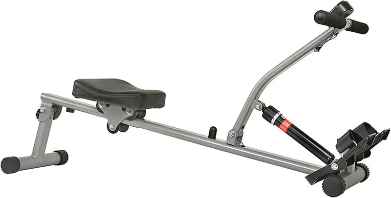 Sunny Health & Fitness Compact Rowing Machine – 12-Resistance-Level Indoor Rower with Space-Saving Design