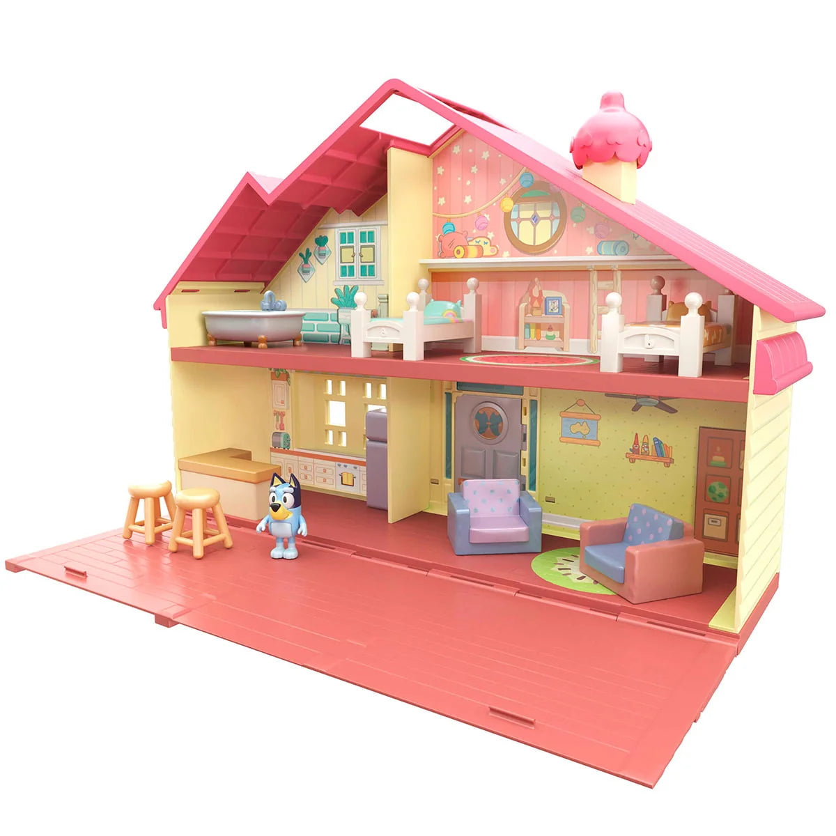 Bluey Family Home - Bluey 2.5-3 Figure with Home Playset"