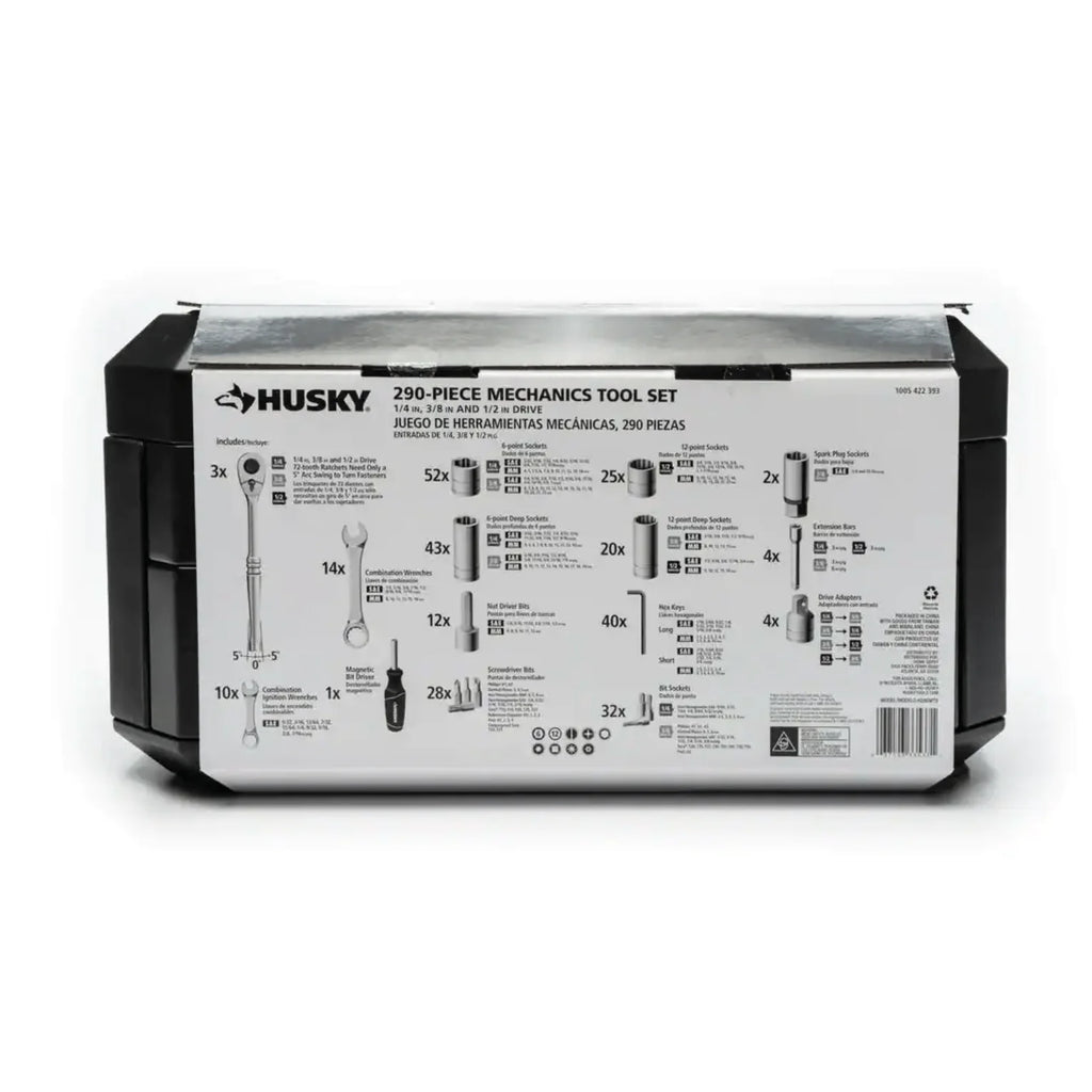 Husky Mechanics Tool Set . 290-Piece (H290MTS)