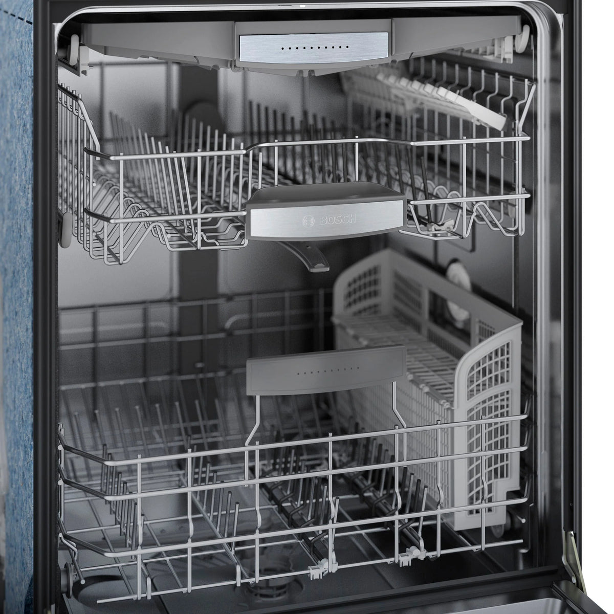 Bosch - 800 Series 24" Top Control Built-In Dishwasher with CrystalDry, Stainless Steel Tub, 3rd Rack, 42 dBa - Stainless steel