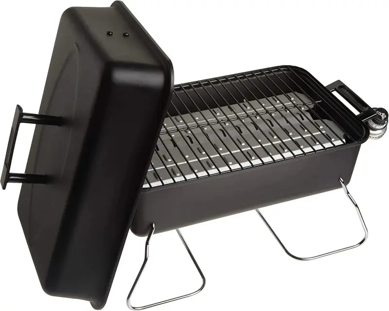 Stainless Steel Portable Propane Grill — Single-Burner Convective Design for On-the-Go Grilling