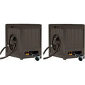 Suncast Aquawinder 125-Foot Water-Powered Auto Hose Reel in Java Finish (2-Pack)