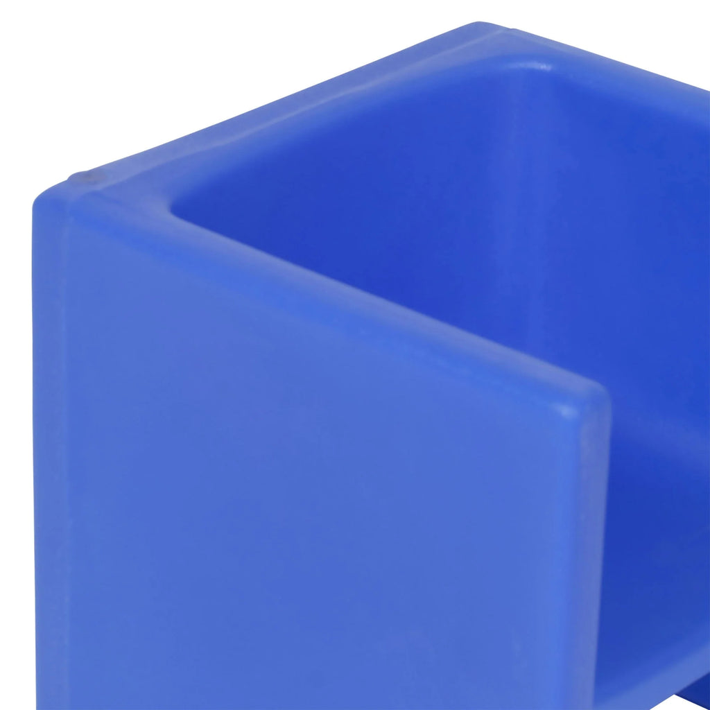 Children's Factory Indoor Outdoor Kids Cube Chair For Classroom & Playroom, Blue