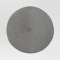 Polyround Charger Placemat Dark Gray - Threshold