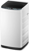 Compact Portable Washing Machine with 6 Wash Programs, Stainless Steel Drum, Clear Lid & LED Control Panel  White