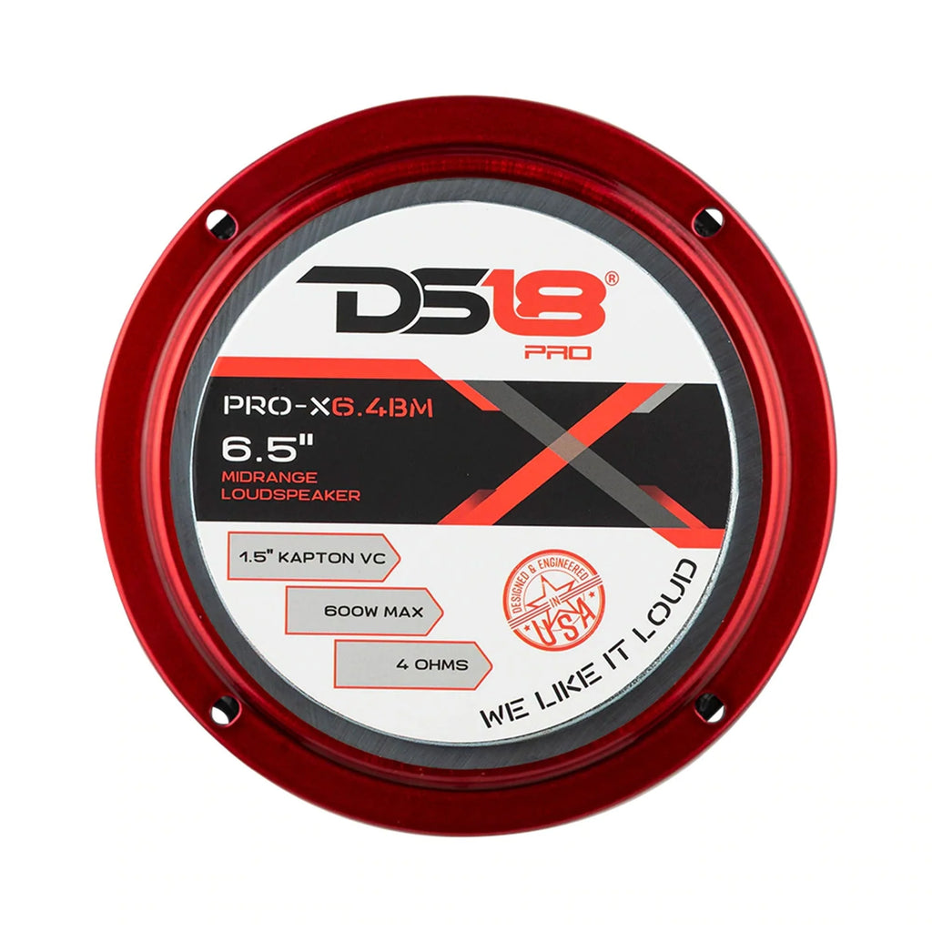 DS18 PRO-X6.4BMPK Mid and High Range Car Door speaker and Tweeter Package (Used)