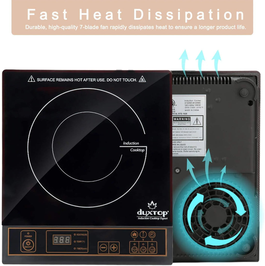 Duxtop 1800W Portable Induction Cooktop Countertop Burner . Gold 8100MC/BT-180G3
