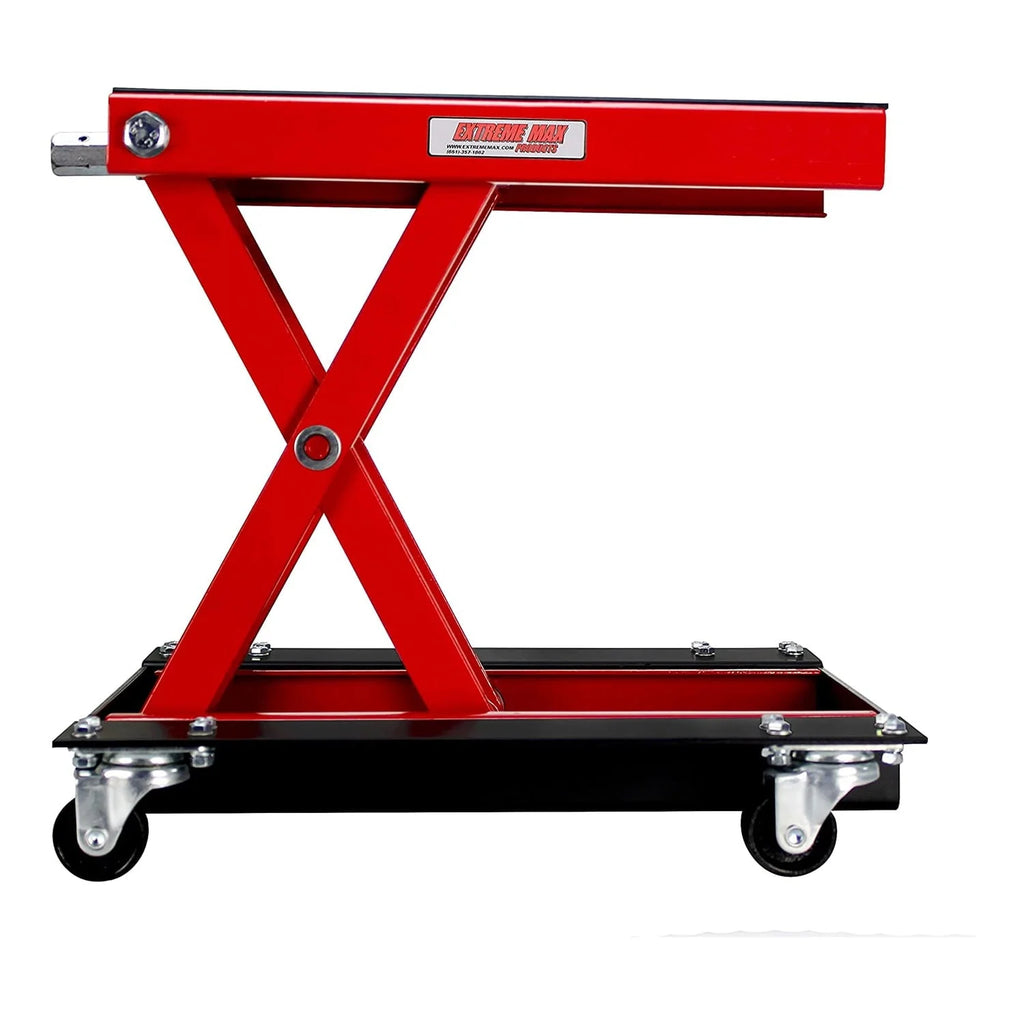 Extreme Max 5001.5059 Wide 1100 Pound Motorcycle Scissor Platform Lift Jack