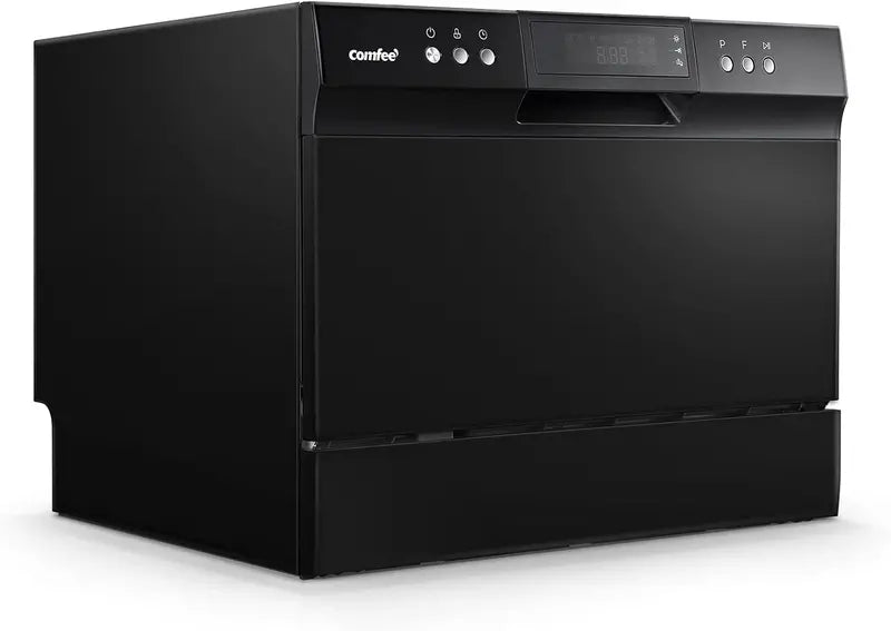 Compact Energy Star ertified Portable Dishwasher  6-Place Setting, 8 Wash Cycles, Dorm/RV/Apartment Friendly