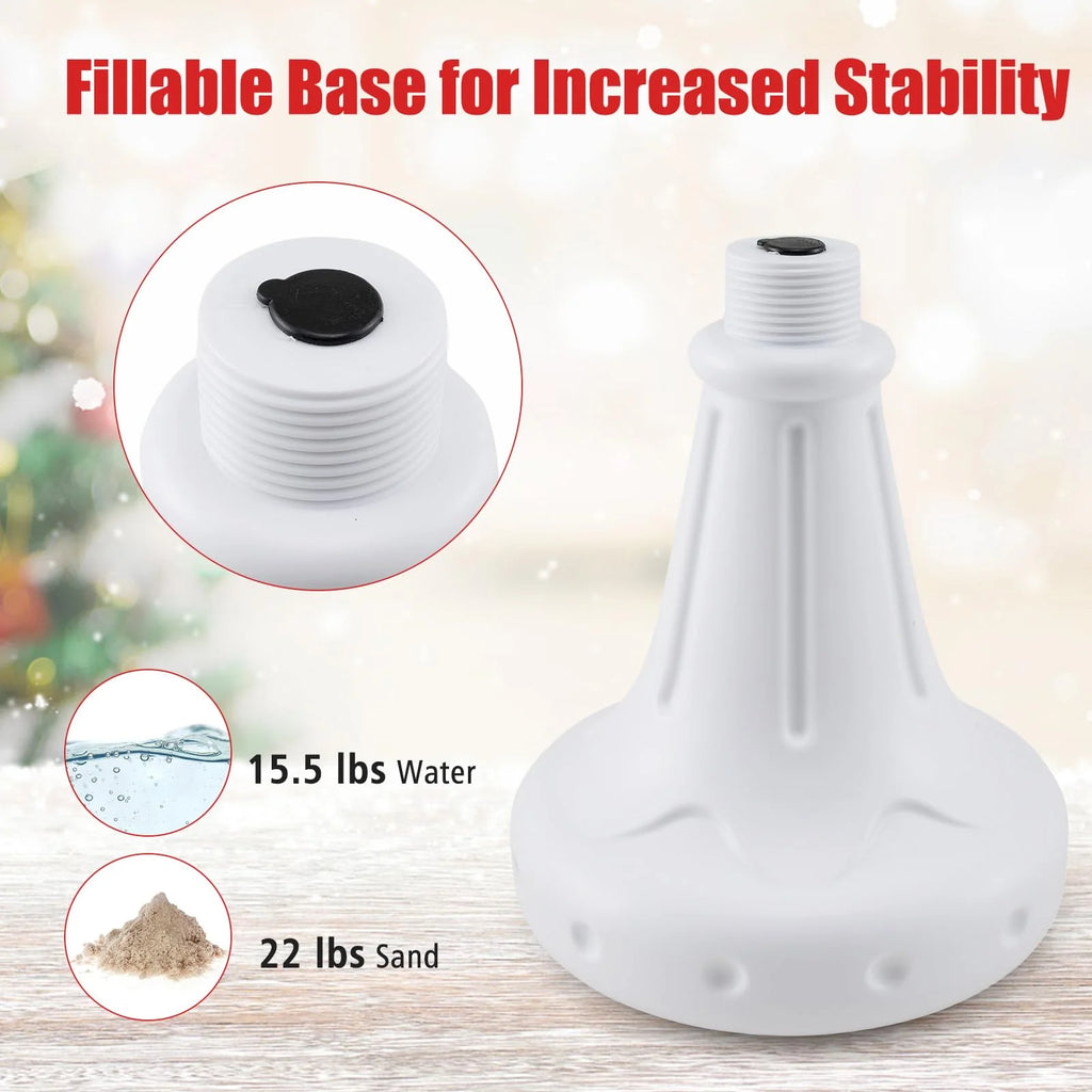 Tangkula 8 ft Musical Christmas Street Light Indoor/Outdoor Lamp Post with Warm White LEDs