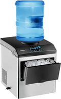 COSTWAY Countertop Ice Maker  Water Dispenser Included, 3 Ice Sizes, 48 lbs/Day Output