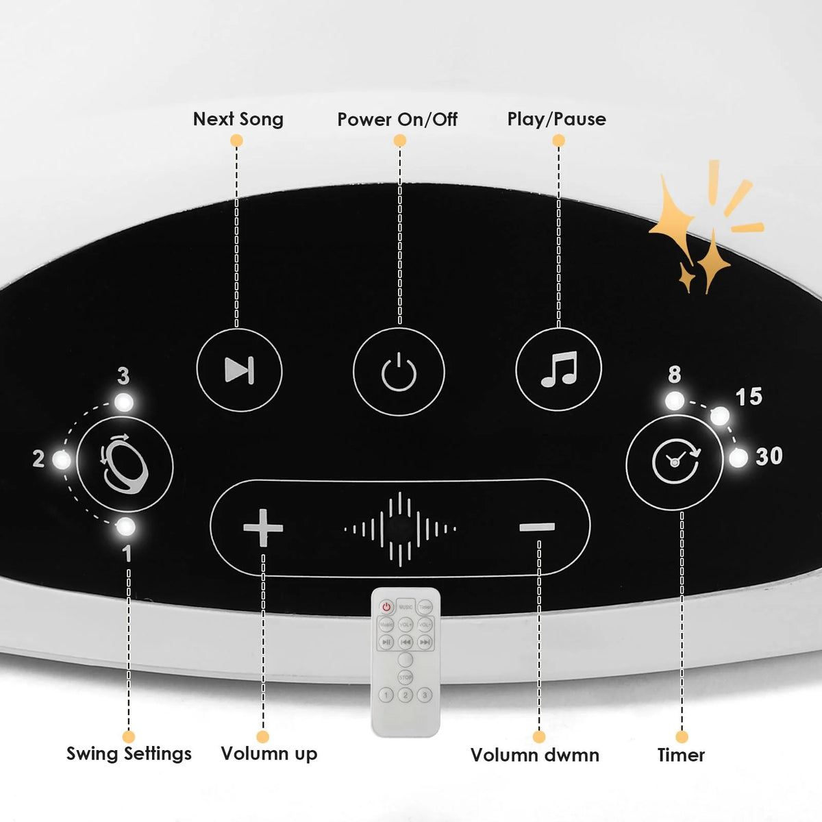 Infants Harness Bluetooth Support Lullabies