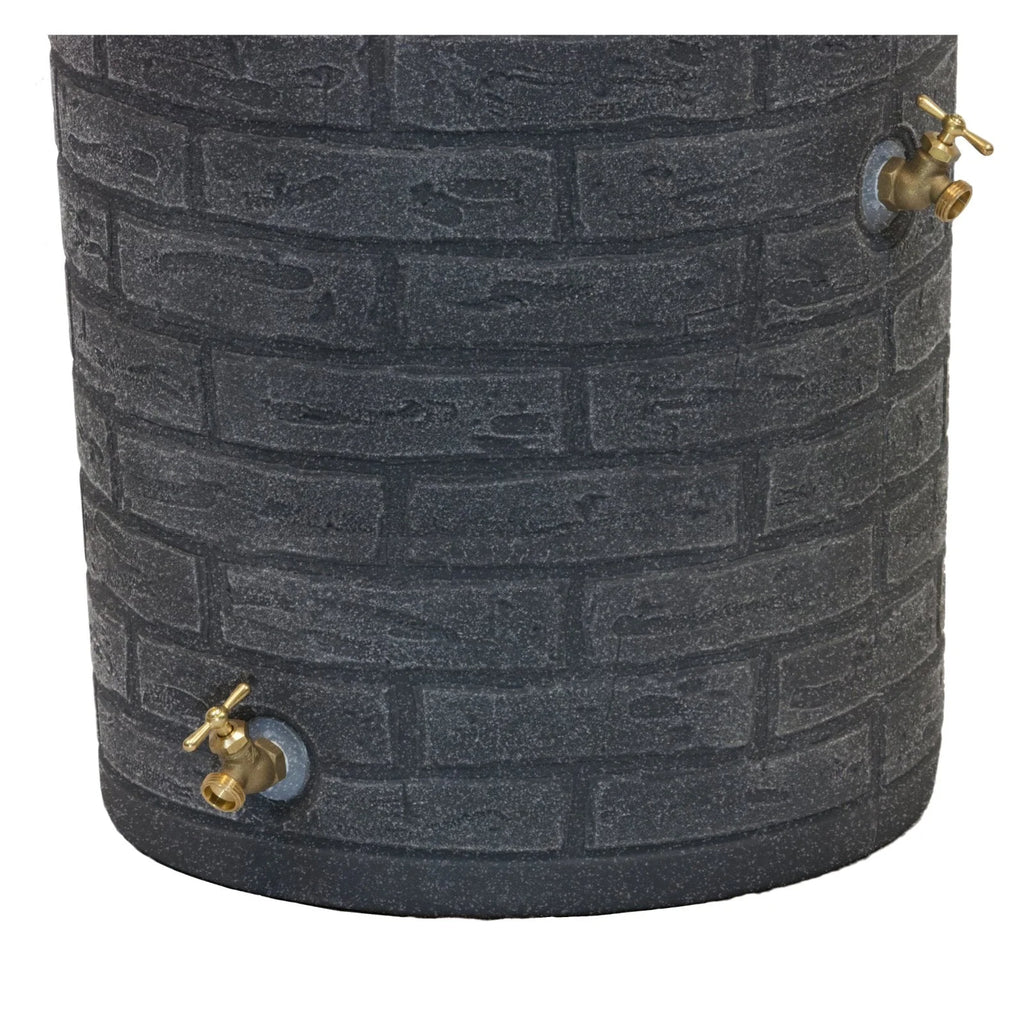 Good Ideas IMP-D50-DAR Impressions Downton Rain Saver Rain Barrel . 50 Gallon . Dark Granite