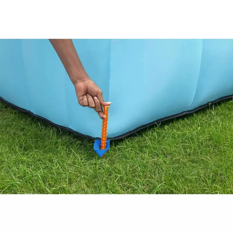 Up, In & Over Wonder Hoops 10-Foot Inflatable Bounce House with Integrated Basketball Hoop and Slide – Outdoor Play Center