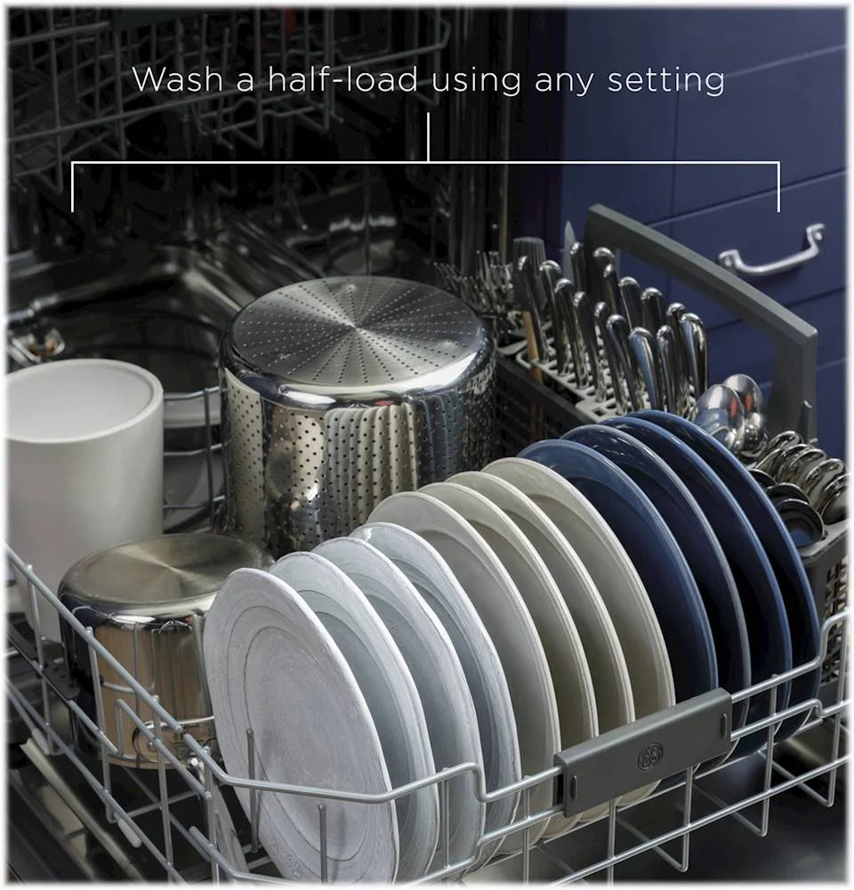 GE-Top Control Built-In Dishwasher with Stainless Steel Tub, Dry Boost, 48dBA - Stainless steel