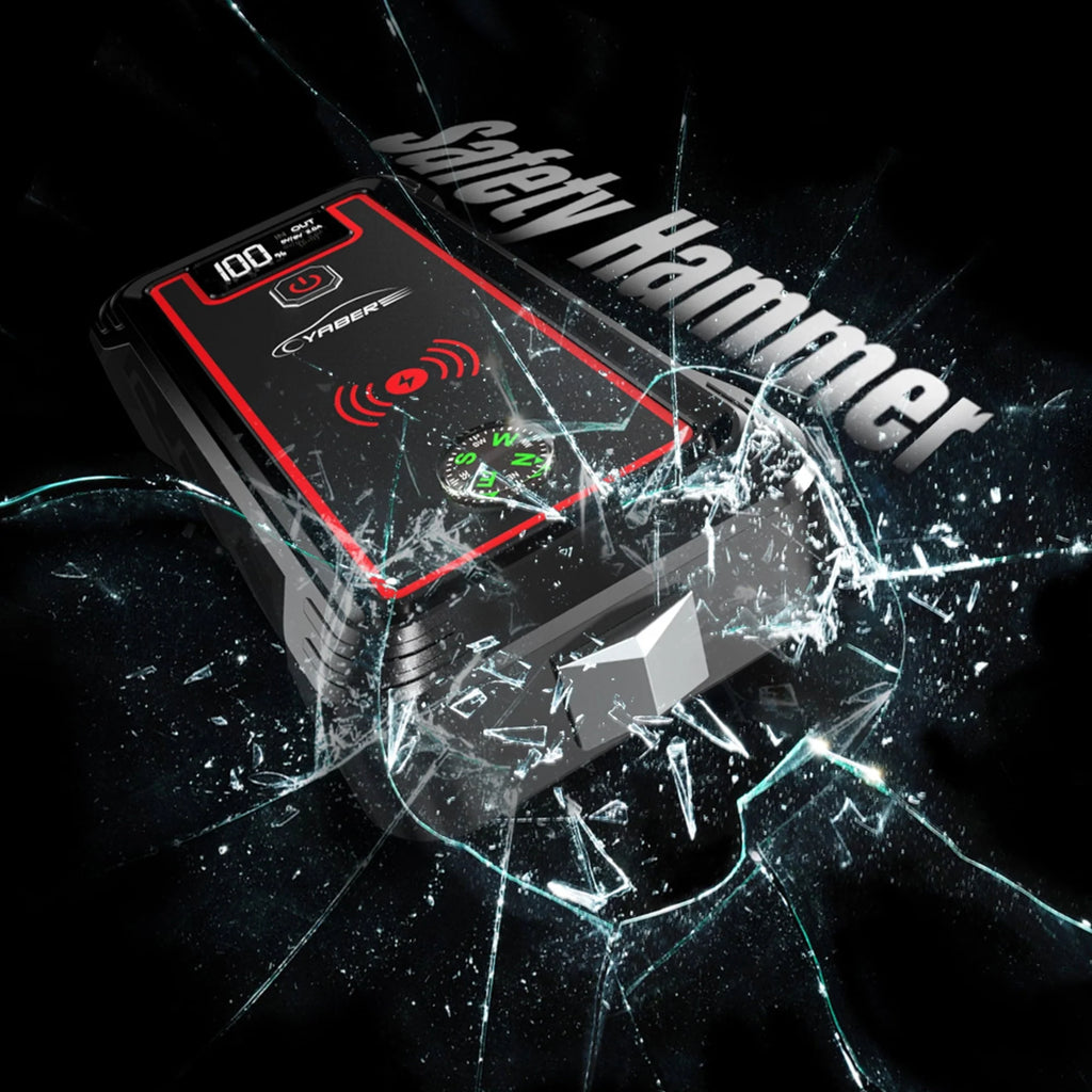 Car Jump Starter 4000A 23800mAh Auto Booster(All Gas or 8.0L Diesel) Wireless Charger YABER