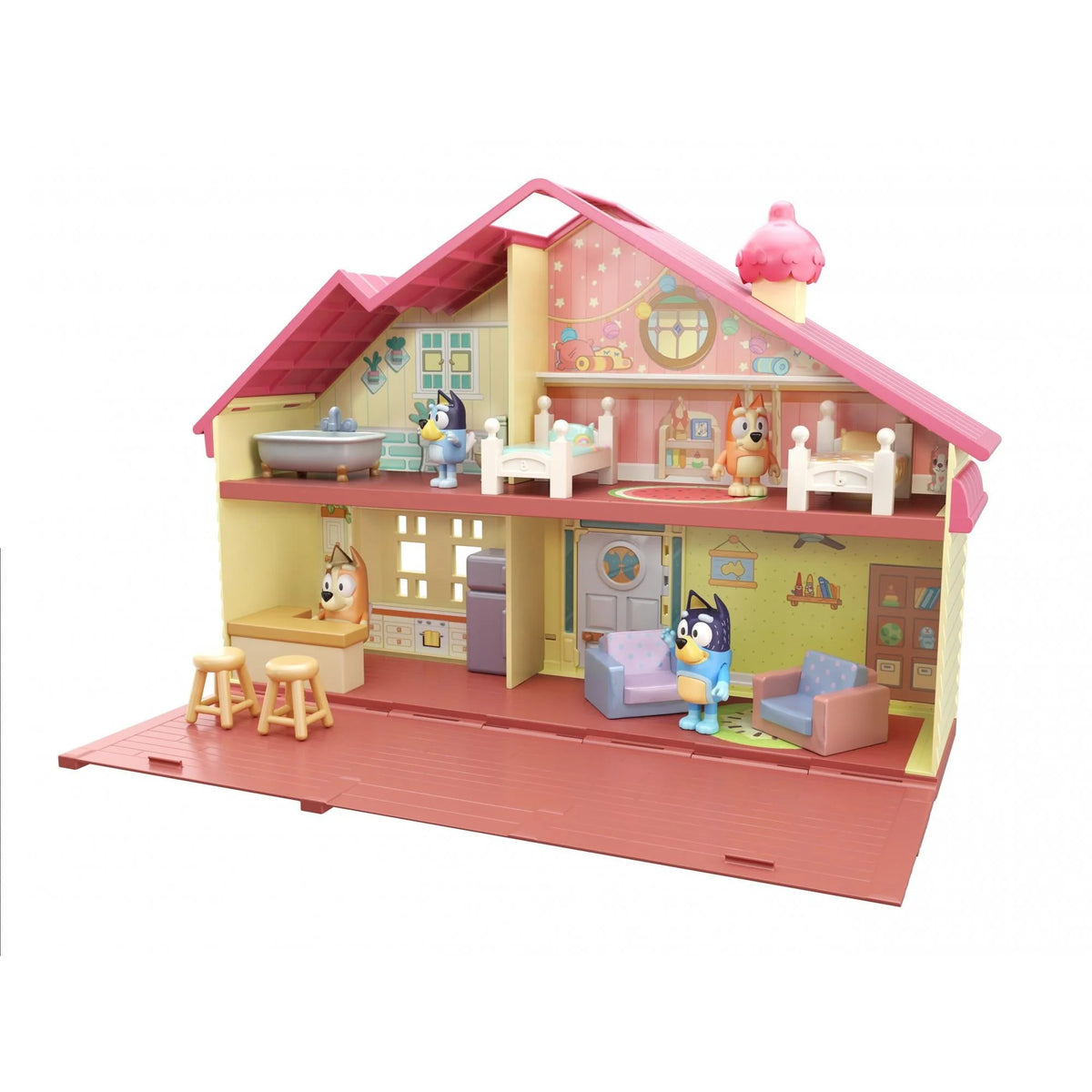 Bluey Family Home - Bluey 2.5-3 Figure with Home Playset"